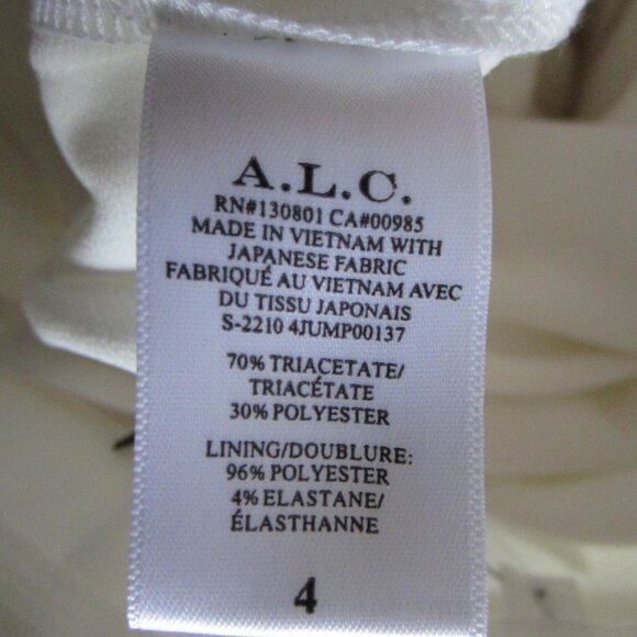 NWT $650 A.L.C. White Strapless Belted Jumpsuit – Sz 4 (#4JUMP0137) - Picture 13 of 13